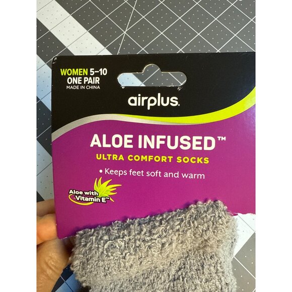 Airplus Women 5-10 Aloe Infused Ultra Comfort Socks With Vitamin E - Picture 3 of 5